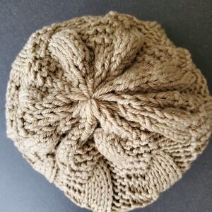 MaxMara Cable Knit Wool Beanie Hat